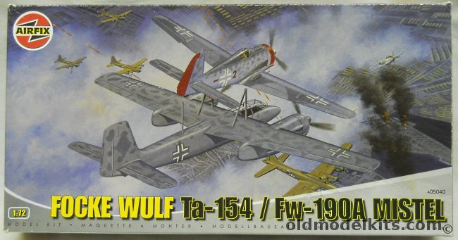 Airfix 1/72 Fw-190A and Ta-154 Mistel, A05040 plastic model kit